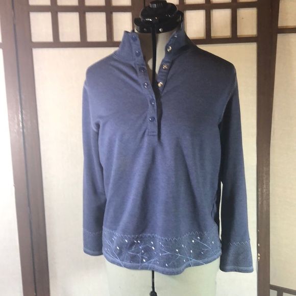 embroidered blue pullover,  small from Blast - Picture 1 of 9